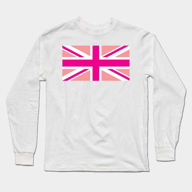 Pink Union Jack Long Sleeve T-Shirt by babydollchic